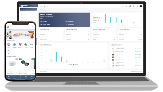 UShopTec multi-tenant dashboard